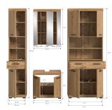 Badm�bel Set 4-teilig Shawn in Artisan Eiche Badkombination 200 x 191 cm