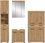 Badm�bel Set 4-teilig Shawn in Artisan Eiche Badkombination 200 x 191 cm