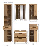 Badm�bel Set 5-teilig Shawn in Artisan Eiche Badkombination 164 x 191 cm
