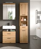 Badm�bel Set 3-teilig Shawn in Artisan Eiche Badkombination 112 x 191 cm