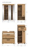 Badm�bel Set 4-teilig Shawn in Artisan Eiche Badkombination 112 x 191 cm