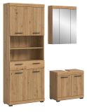 Badm�bel Set 3-teilig Shawn in Artisan Eiche Badkombination 149 x 191 cm