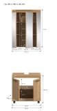 Badm�bel Set 2-teilig Shawn in Artisan Eiche Badkombination auf Rollen 60 x 191 cm