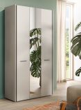 Flurschrank mit Spiegel Nevia in Kaschmir 107 x 190 cm, Soft-Close