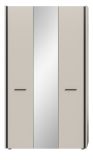 Flurschrank mit Spiegel Nevia in Kaschmir 107 x 190 cm, Soft-Close
