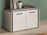 Garderobe Sitzbank Nevia in Kaschmir 75 x 43 cm, Soft-Close