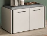 Garderobe Sitzbank Nevia in Kaschmir 75 x 43 cm, Soft-Close