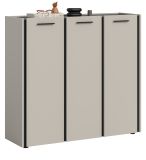 Schuhschrank Nevia in Kaschmir 113 x 106 cm, Soft-Close