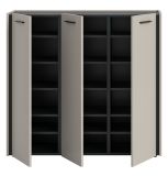 Schuhschrank Nevia in Kaschmir 113 x 106 cm, Soft-Close