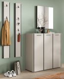 Garderobe Set 4-teilig Nevia in Kaschmir 185 x 190 cm, Soft-Close