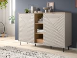 Sideboard Bente in Kaschmir und Evoke Eiche Kommode 154 x 95 cm