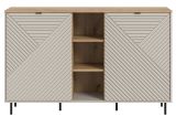 Sideboard Bente in Kaschmir und Evoke Eiche Kommode 154 x 95 cm