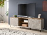 TV-Lowboard Bente in Kaschmir und Evoke Eiche 184 x 55 cm
