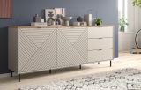 Sideboard Bente in Kaschmir und Evoke Eiche 184 x 75 cm