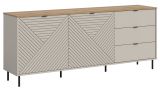 Sideboard Bente in Kaschmir und Evoke Eiche 184 x 75 cm