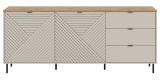 Sideboard Bente in Kaschmir und Evoke Eiche 184 x 75 cm