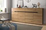 Sideboard Cooper in Artisan Eiche und grau Kommode 173 cm, Soft-Close