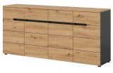 Sideboard Cooper in Artisan Eiche und grau Kommode 173 cm, Soft-Close