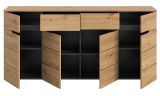 Sideboard Cooper in Artisan Eiche und grau Kommode 173 cm, Soft-Close