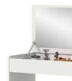 Schminktisch Charme in wei� Kosmetiktisch mit Spiegel 62 cm, Soft-Close