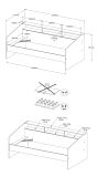 Parisot Kinder- und Jugendzimmer Sleep13 in wei� Komplett-Set 4-teilig