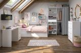 Parisot Kinder- und Jugendzimmer Sleep13 in wei� Komplett-Set 4-teilig