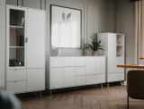 Kommode Runa in wei� matt Sideboard skandinavisch 115 cm