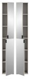 Stauraumschrank Line-Up in Kaschmir Flurschrank mit Spiegel 30 x 193 cm