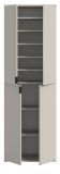 Garderobenschrank Line-Up in Kaschmir Schuhschrank 61 x 193 cm