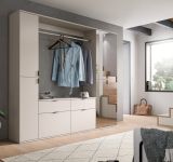 Garderobenschrank Line-Up in Kaschmir Schuhschrank mit Spiegel 61 x 193 cm