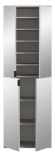 Garderobenschrank Line-Up in Kaschmir Schuhschrank mit Spiegel 61 x 193 cm