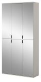 Garderobenschrank mit Spiegel Line-Up in Kaschmir Schuhschrank 91 x 193 cm
