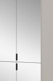 Garderobenschrank mit Spiegel Line-Up in Kaschmir Mehrzweckschrank 122 x 193 cm