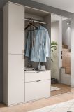 Garderobenschrank mit Spiegel Line-Up in Kaschmir Mehrzweckschrank 122 x 193 cm