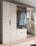Garderobe Set Line-Up in Kaschmir Garderobenschrank mit Spiegel 183 x 193 cm