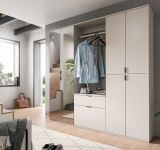 Garderobe Set Line-Up in Kaschmir Garderobenschrank mit Spiegel 183 x 193 cm