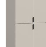 Garderobe Set Line-Up in Kaschmir Garderobenschrank 152 x 193 cm