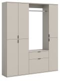 Garderobe Set Line-Up in Kaschmir Garderobenschrank 152 x 193 cm