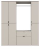 Garderobe Set Line-Up in Kaschmir Garderobenschrank 152 x 193 cm