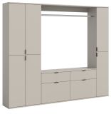 Garderobe Set Line-Up in Kaschmir Garderobenschrank 212 x 193 cm