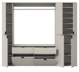 Garderobe Set Line-Up in Kaschmir Garderobenschrank 212 x 193 cm