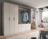 Garderobe Set Line-Up in Kaschmir Garderobenschrank mit Spiegel 273 x 193 cm