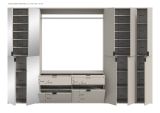 Garderobe Set Line-Up in Kaschmir Garderobenschrank mit Spiegel 273 x 193 cm