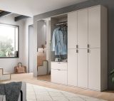 Garderobe Set Line-Up in Kaschmir Garderobenschrank mit Spiegel 213 x 193 cm