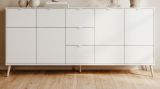 Sideboard Runa in wei� matt Kommode skandinavisch 190 cm