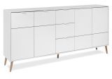 Sideboard Runa in wei� matt Kommode skandinavisch 190 cm