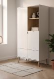 Highboard Runa in wei� matt Kommode skandinavisch 78 x 155 cm