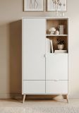 Highboard Runa in wei� matt Kommode skandinavisch 78 x 155 cm