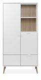 Highboard Runa in wei� matt Kommode skandinavisch 78 x 155 cm