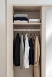 Kleiderschrank Jolly in Kaschmir  Kinder-/Jugendzimmer Dreht�renschrank 3-t�rig mit Spiegel 135 x 190 cm